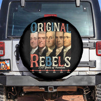 Original Rebels 250 Years of Freedom Spare Tire Cover Founding Fathers Patriotic 1776 to 2026 Semiquincentennial - Wonder Print Shop