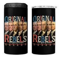 Original Rebels 250 Years of Freedom 4 in 1 Can Cooler Tumbler Founding Fathers Patriotic 1776 to 2026 Semiquincentennial - Wonder Print Shop
