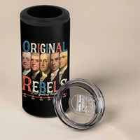 Original Rebels 250 Years of Freedom 4 in 1 Can Cooler Tumbler Founding Fathers Patriotic 1776 to 2026 Semiquincentennial - Wonder Print Shop