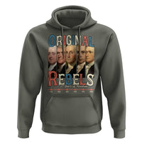 Original Rebels 250 Years of Freedom Hoodie Founding Fathers Patriotic 1776 to 2026 Semiquincentennial - Wonder Print Shop