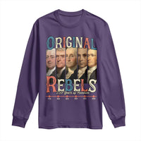 Original Rebels 250 Years of Freedom Long Sleeve Shirt Founding Fathers Patriotic 1776 to 2026 Semiquincentennial - Wonder Print Shop