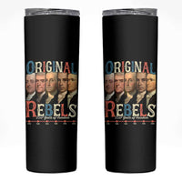 Original Rebels 250 Years of Freedom Skinny Tumbler Founding Fathers Patriotic 1776 to 2026 Semiquincentennial - Wonder Print Shop