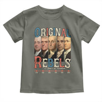 Original Rebels 250 Years of Freedom Toddler T Shirt Founding Fathers Patriotic 1776 to 2026 Semiquincentennial - Wonder Print Shop