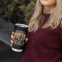Original Rebels 250 Years of Freedom Tumbler Cup Founding Fathers Patriotic 1776 to 2026 Semiquincentennial - Wonder Print Shop