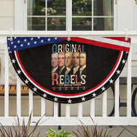 Original Rebels 250 Years of Freedom Patriotic Fan Flag Founding Fathers 1776 to 2026 Semiquincentennial