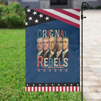 Original Rebels 250 Years of Freedom Garden Flag Founding Fathers Patriotic 1776 to 2026 Semiquincentennial