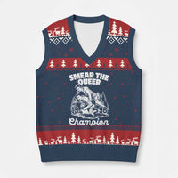 Sarcastic Smear The Qur Playround Game V-Neck Knit Sweater Vest LGBTQ Queer Pride - Wonder Print Shop