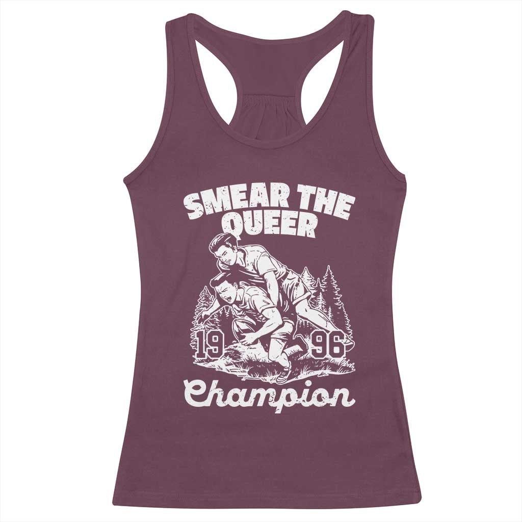 Sarcastic Smear The Qur Playround Game Racerback Tank Top LGBTQ Queer Pride - Wonder Print Shop