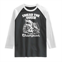 Sarcastic Smear The Qur Playround Game Raglan Shirt LGBTQ Queer Pride - Wonder Print Shop