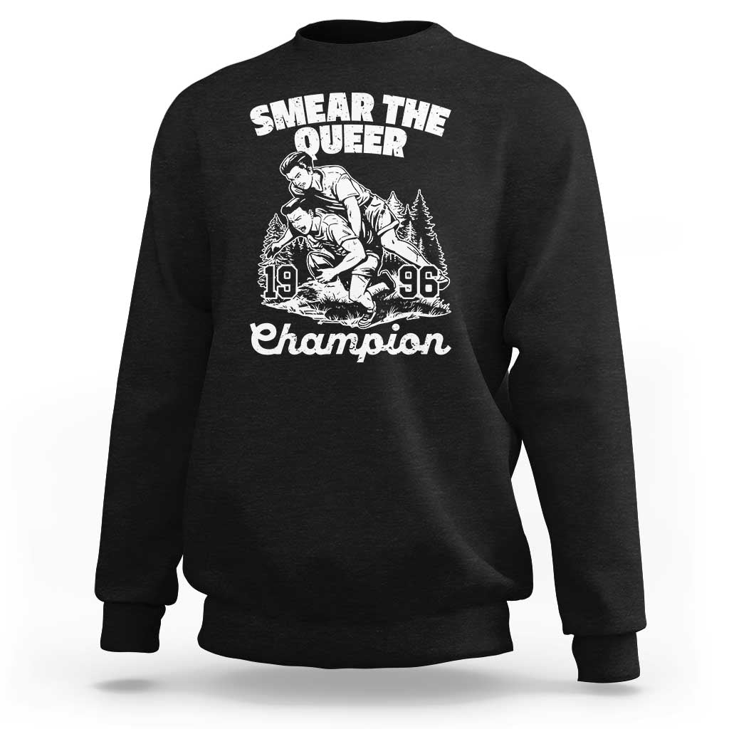 Sarcastic Smear The Qur Playround Game Sweatshirt LGBTQ Queer Pride - Wonder Print Shop
