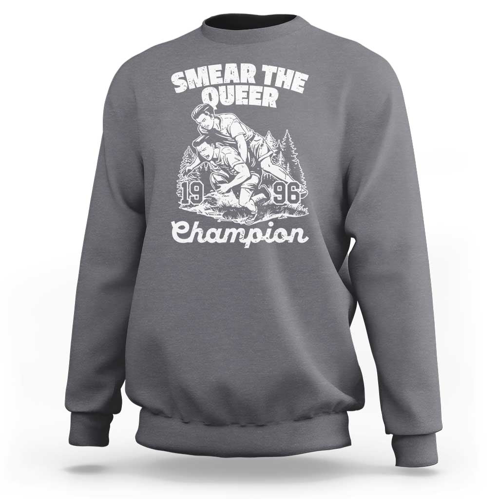 Sarcastic Smear The Qur Playround Game Sweatshirt LGBTQ Queer Pride - Wonder Print Shop