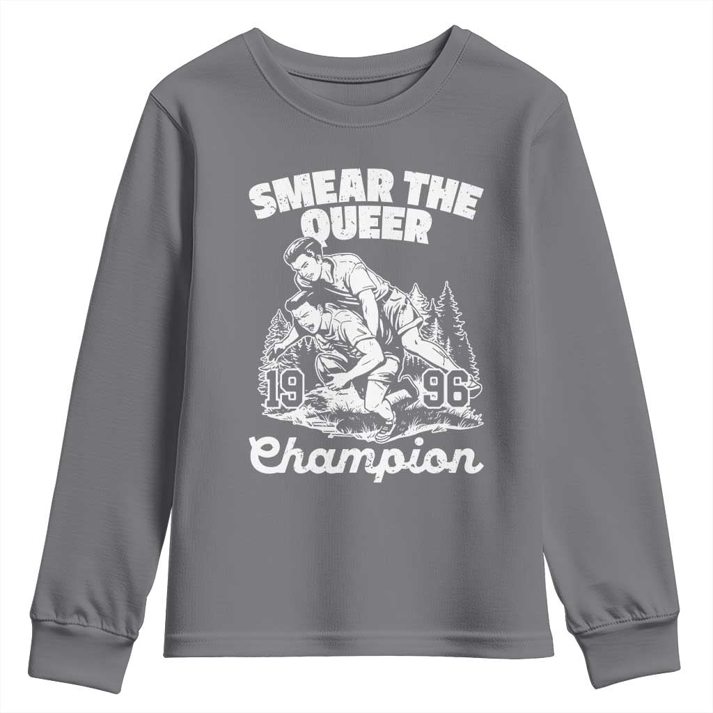 Sarcastic Smear The Qur Playround Game Youth Sweatshirt LGBTQ Queer Pride - Wonder Print Shop