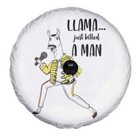 Funny Llama Just Killed a Man Spare Tire Cover Singing Animal Pun Internet Meme - Wonder Print Shop