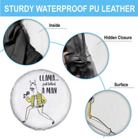 Funny Llama Just Killed a Man Spare Tire Cover Singing Animal Pun Internet Meme - Wonder Print Shop