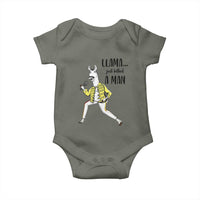 Funny Llama Just Killed a Man Baby Onesie Singing Animal Pun Internet Meme - Wonder Print Shop