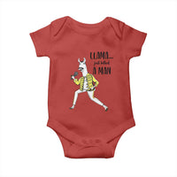 Funny Llama Just Killed a Man Baby Onesie Singing Animal Pun Internet Meme - Wonder Print Shop