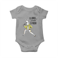 Funny Llama Just Killed a Man Baby Onesie Singing Animal Pun Internet Meme - Wonder Print Shop