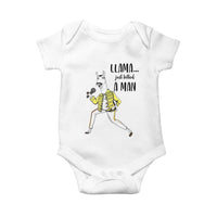 Funny Llama Just Killed a Man Baby Onesie Singing Animal Pun Internet Meme - Wonder Print Shop