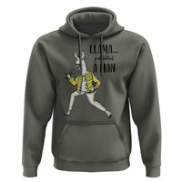 Funny Llama Just Killed a Man Hoodie Singing Animal Pun Internet Meme - Wonder Print Shop