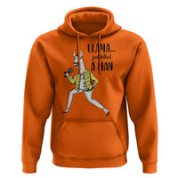 Funny Llama Just Killed a Man Hoodie Singing Animal Pun Internet Meme - Wonder Print Shop