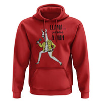 Funny Llama Just Killed a Man Hoodie Singing Animal Pun Internet Meme - Wonder Print Shop