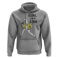 Funny Llama Just Killed a Man Hoodie Singing Animal Pun Internet Meme - Wonder Print Shop
