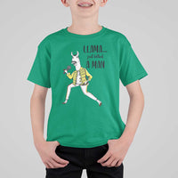 Funny Llama Just Killed a Man T Shirt For Kid Singing Animal Pun Internet Meme - Wonder Print Shop