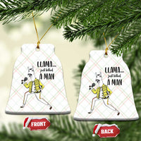 Funny Llama Just Killed a Man Ceramic Ornament Singing Animal Pun Internet Meme - Wonder Print Shop