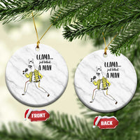 Funny Llama Just Killed a Man Ceramic Ornament Singing Animal Pun Internet Meme - Wonder Print Shop