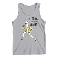 Funny Llama Just Killed a Man Tank Top Singing Animal Pun Internet Meme - Wonder Print Shop
