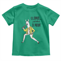 Funny Llama Just Killed a Man Toddler T Shirt Singing Animal Pun Internet Meme - Wonder Print Shop
