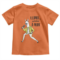 Funny Llama Just Killed a Man Toddler T Shirt Singing Animal Pun Internet Meme - Wonder Print Shop