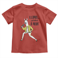 Funny Llama Just Killed a Man Toddler T Shirt Singing Animal Pun Internet Meme - Wonder Print Shop