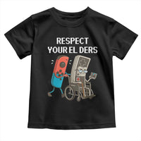 Respect Your Elders Retro Gaming Meme Toddler T Shirt Funny Gamer Controller 80s - Wonder Print Shop