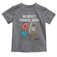 Respect Your Elders Retro Gaming Meme Toddler T Shirt Funny Gamer Controller 80s - Wonder Print Shop