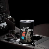 Respect Your Elders Retro Gaming Meme Tumbler Cup Funny Gamer Controller 80s - Wonder Print Shop