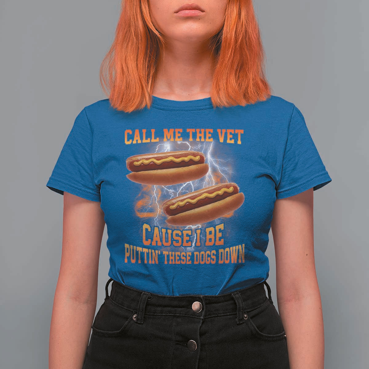 Call Me the Vet Offensive Hot Dog Meme T Shirt For Women I Be Putting These Dogs Down Funny Glizzy Globber - Wonder Print Shop