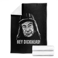Hey Dckhead Grumpy Old Man Humor Throw Blanket Jerk Sarcastic Comedy