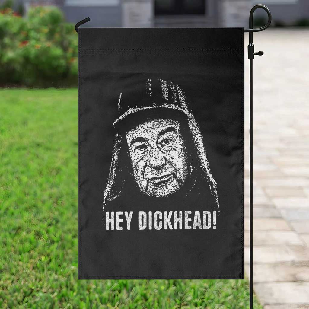 Hey Dckhead Grumpy Old Man Humor Garden Flag Jerk Sarcastic Comedy