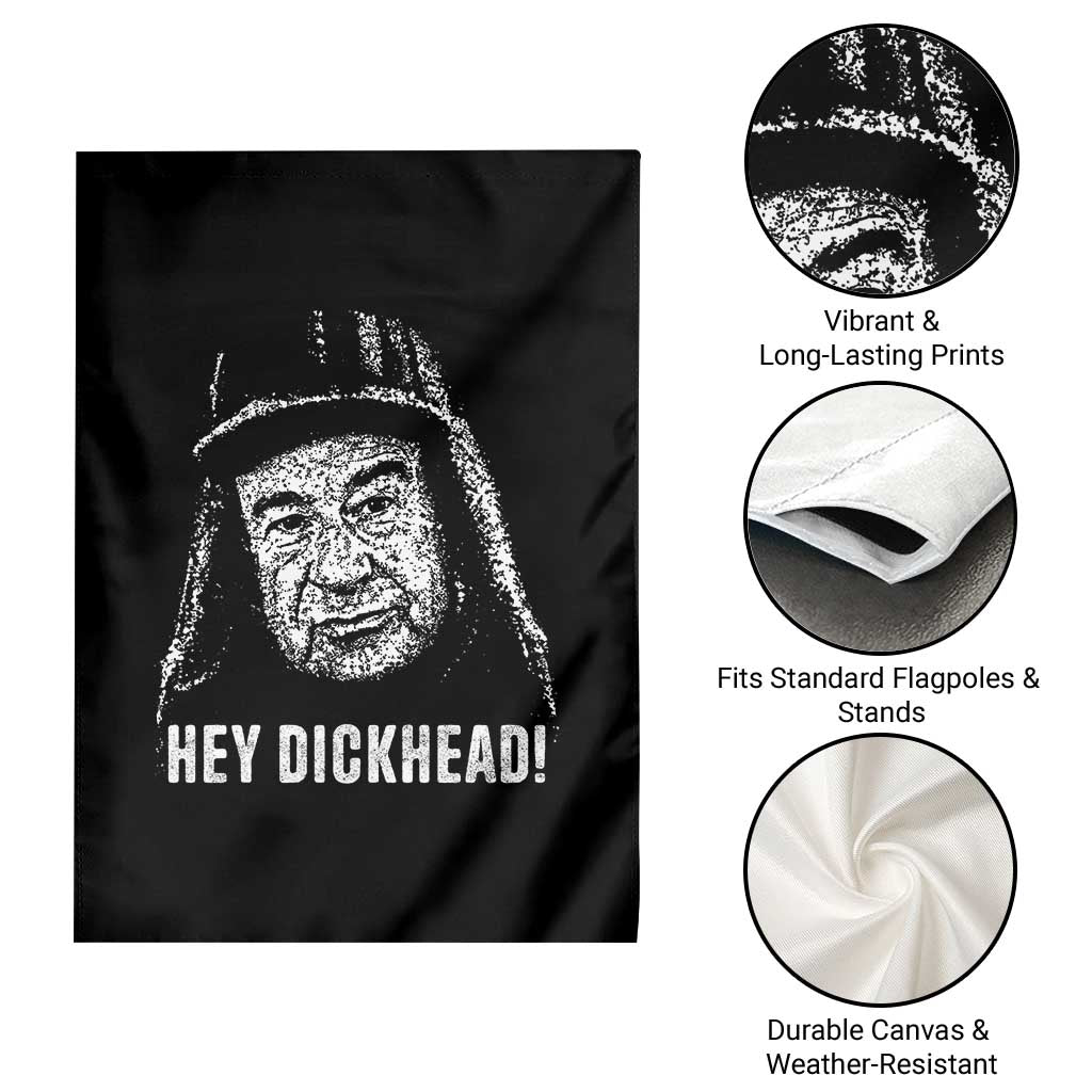 Hey Dckhead Grumpy Old Man Humor Garden Flag Jerk Sarcastic Comedy