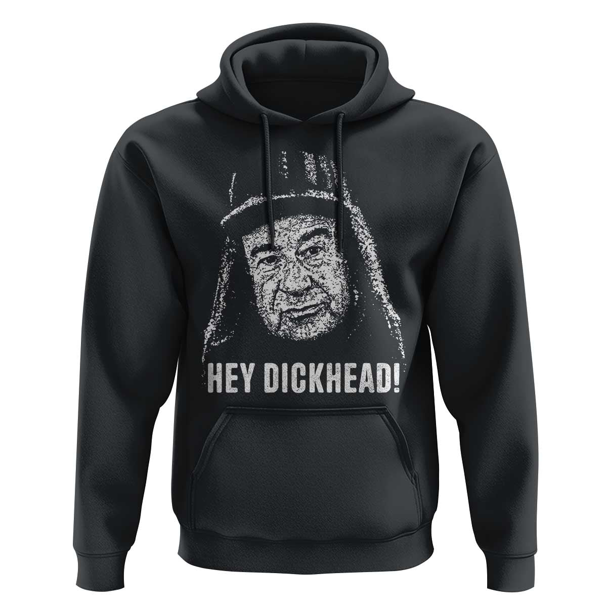 Hey Dckhead Grumpy Old Man Humor Hoodie Jerk Sarcastic Comedy