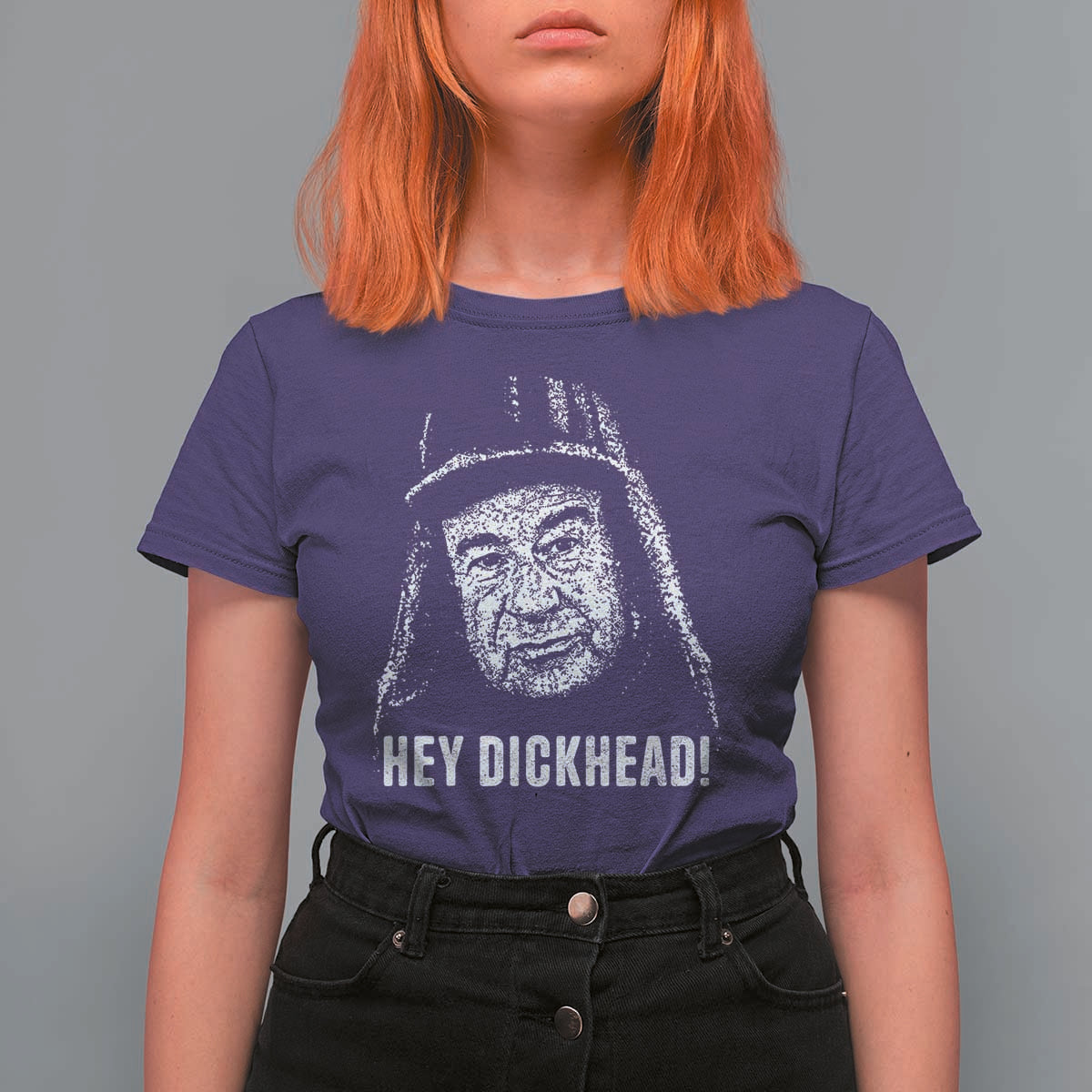 Hey Dckhead Grumpy Old Man Humor T Shirt For Women Jerk Sarcastic Comedy