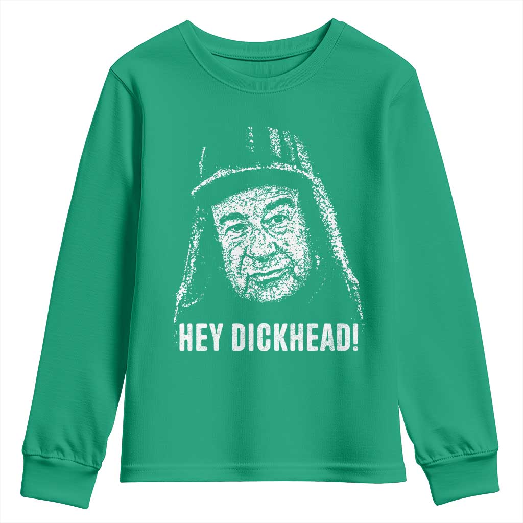 Hey Dckhead Grumpy Old Man Humor Youth Sweatshirt Jerk Sarcastic Comedy