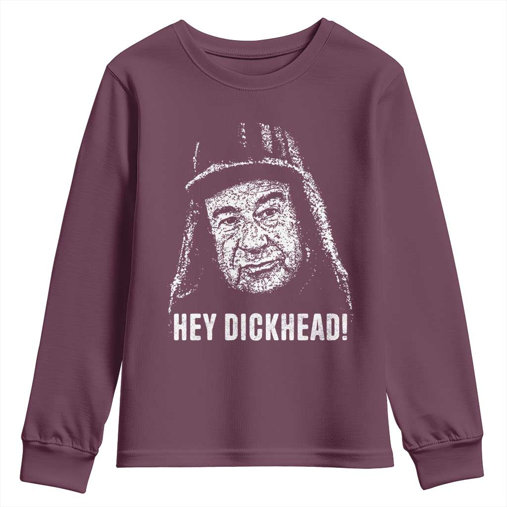 Hey Dckhead Grumpy Old Man Humor Youth Sweatshirt Jerk Sarcastic Comedy