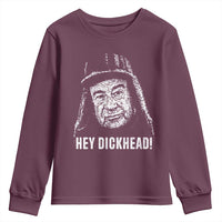 Hey Dckhead Grumpy Old Man Humor Youth Sweatshirt Jerk Sarcastic Comedy