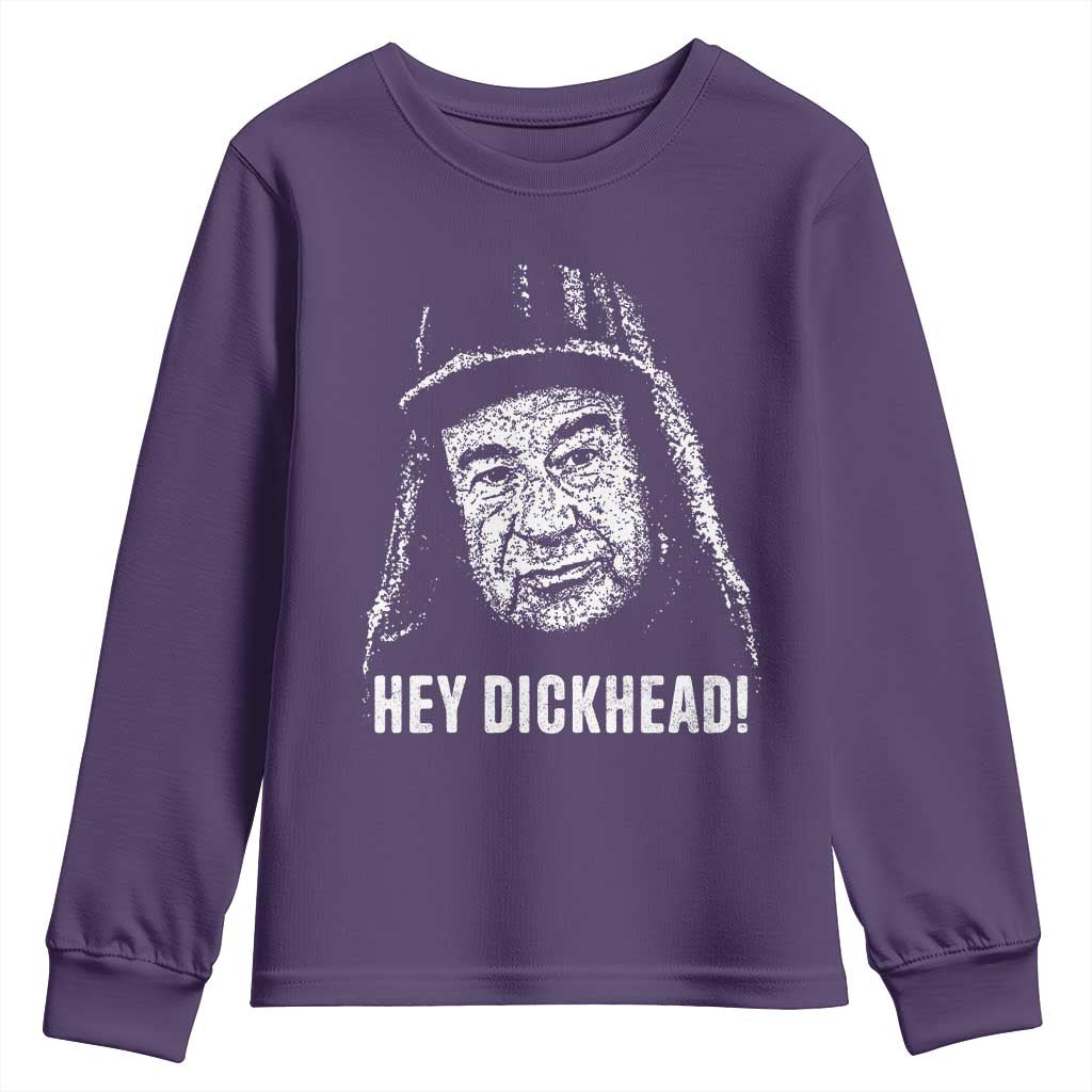 Hey Dckhead Grumpy Old Man Humor Youth Sweatshirt Jerk Sarcastic Comedy