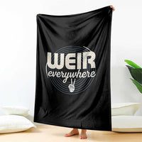 Weir Everywhere Retro Tribute Throw Blanket Psychedelic Peace and Music Culture