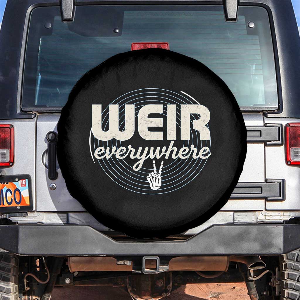 Weir Everywhere Retro Tribute Spare Tire Cover Psychedelic Peace and Music Culture