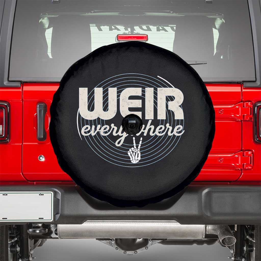 Weir Everywhere Retro Tribute Spare Tire Cover Psychedelic Peace and Music Culture