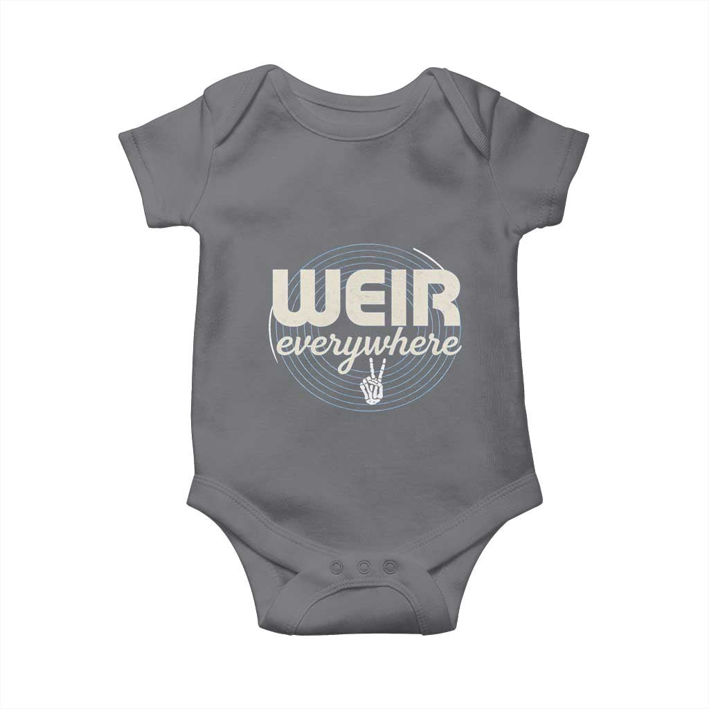 Weir Everywhere Retro Tribute Baby Onesie Psychedelic Peace and Music Culture